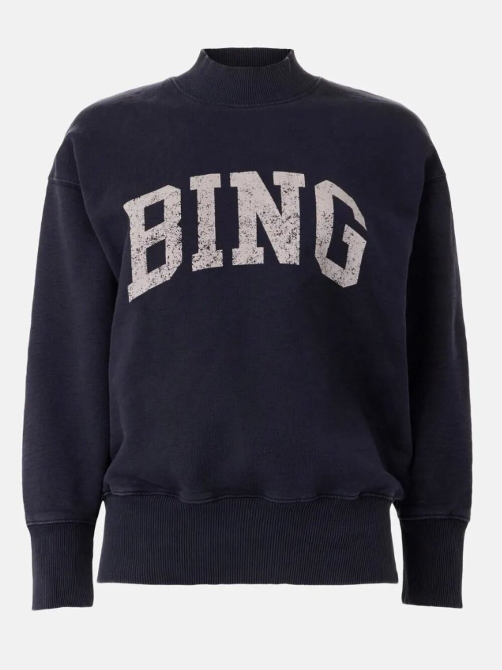 Anine Bing Bradie Sweatshirt, Retails for $200, Navy Blue, Size Small